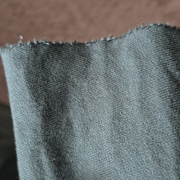 Frank & Eileen Isabelle Funnel Neck Triple Fleece Dress Green Sz.L - Picture 8 of 10